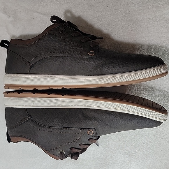 Levi's Strauss Marvin WX Brown Tan Leathers Casual Lace-up Sneakers. Size 10 - Picture 8 of 12